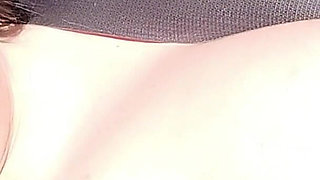 Sexy and Hot Stepmom, Only Fans in Slow Motion, in the Car