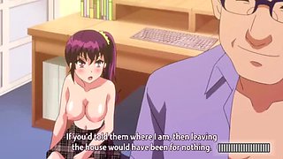 Naughty Anime Uncle Fucks Teen Niece in Bedroom & Balcony - Hentai Schoolgirl Sex