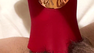 POV First Time Orgasm From Licking Vibrator, Toy Sucks Close-Up