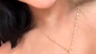 Small titted babe toys her pussy on webcam