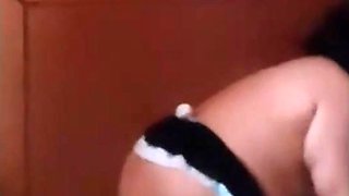 Witness a Latina's steamy hotel encounter with mature allure