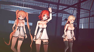 Mmd R-18 Anime Girls Sexy Dancing (clip 21)