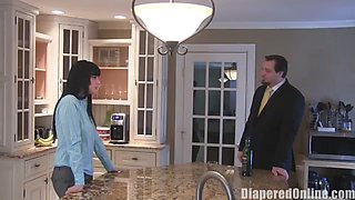 Teen Punished With Spanking And Diapered By Stepdad