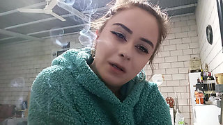 I Smoke in a Plush Hoodie