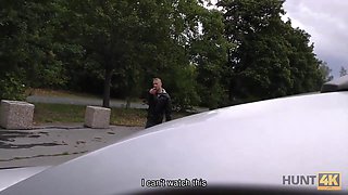 HUNT4K. Quiet spot was perfect for guy to screw 18-year-old...