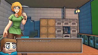 Minecraft-themed manga porn with Jenny mod