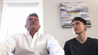 Raw FTM gay sex with stepson