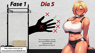 Spanish JOI. Suffer from pleasure: Like feeling the most frustrating orgasm possible.