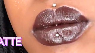 Brown Lipstick Worship by Goddess Chy Latte