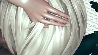 Bathroom Facefuck with 2b (nier Automata Animation)
