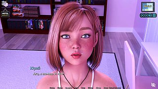 Hot blonde gets it on in animated fantasy with sexy redhead