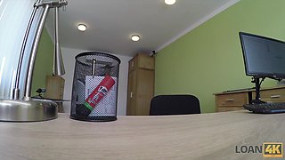 LOAN4K. Steamy loan agent uses his powers to screw