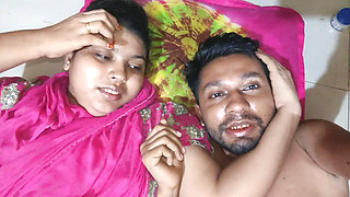 Beautiful New Married Wife Saree Romance