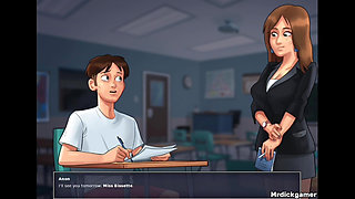 Summertime Saga Hot Teacher Gets Fucked My Young Dick