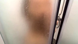 Sneaking on My Sexy Roommate in the Shower and Getting Handj