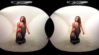 328 - Isabella Lui; Big Tits Redhead In Lingerie Solo