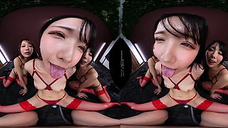 Japanese group sex with pussy licking and fucking