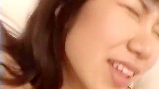 Innocent japanese doggystyled in POV