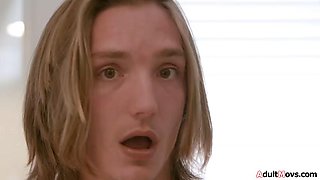 Why dont you let your horny stepmom finish what you started