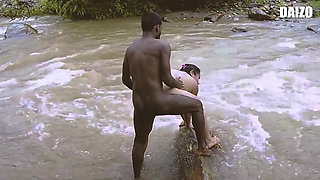 Indian Girlfriend Romantic Seductive Sex with Boyfriend Riverside