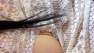 All Natural Big Tits Skinny Long Legs Brunette Makes a Big Cock Guy Moans with Long Tease