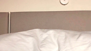 Horny Wife Humping On Male Friend's Pillow While He's In The Shower
