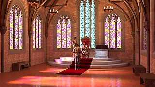 Queen Royally Rewards an Exotic Futa Dancer - Futa Shemale