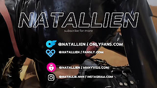 Creamy Dildo Fuck in Latex Suit - Natallien