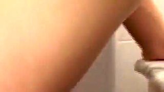 He gets out of the shower but can't resist and puts her doggy style