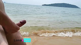 A Stranger Caught Me Showing My Cock On The Public Beach - BWC Compilation