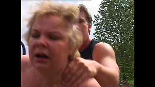 Country MILF with Big Tits Gets Fucked Like a Slut Outdoors