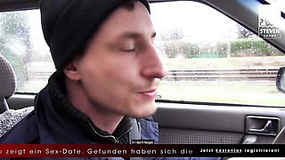 Steven Shame featuring Eva Adams and Eva Kay's public cumshot trailer