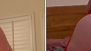 GILF Carmen’s Granny in Red Two Position Fuck & Orgasms