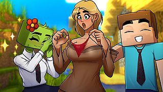 Minecraft-themed adult fun with animation and games featuring Lewdgames01