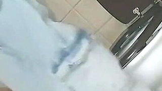 Backstage "she Peed and Wiped Her Wet, Hairy Pussy