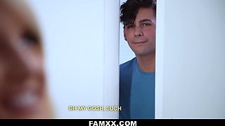 Step Son Rams His Stepmom's Horny Pussy until She Has Multiple Orgasms!