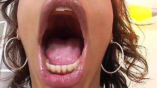 Vanessa Monet Hot Small Tits Ebony POV No Hand Deepthroat Facial Blowjob