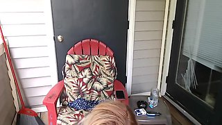 Milf Catches Neighbor Watching Her Masturbate & Squirt Then Fucks Him Pov