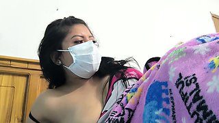 Big Tits And Open Legs Showing Her Dry Vaginal Package