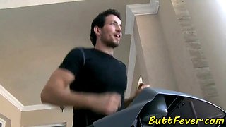 Assfucking eurobabe nutted on butt