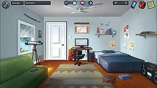 I end up kissing me with my stepmom - summertime saga