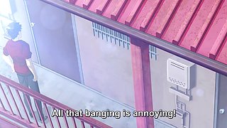 Skinny hot babe accidentally falls with her pussy on a face of her neighbor