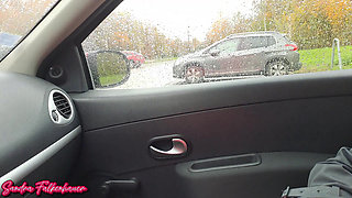 Sandra Falkenhauer - No Panties in Red Pantyhose