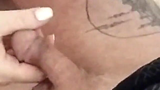 Mother-in-law Does an Oil Penis Hand Job