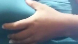 Desi Aunty Play with Big Boobs in the Bus