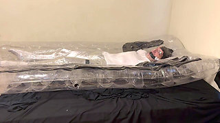 Nov 3 2025 - Vacbed time in my swimcap and silver pants