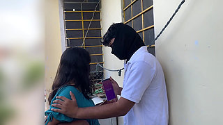 Outdoor Sex Stepbrother and Stepsister Outside Door Romance and Sex Mallu Couples Hot Romance with Sex in the Terrace