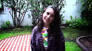 Hot POV homemade blowjob with brunette girlfriend