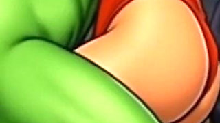 Slutty She-hulk Public Nudity. Cartoon