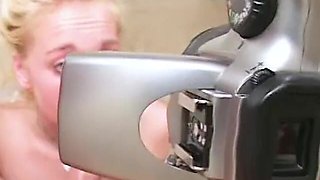 Goldie Cox Hot Petite Long Legs Blonde Small Tits POV Deepthroat Cum Swallow Blowjob